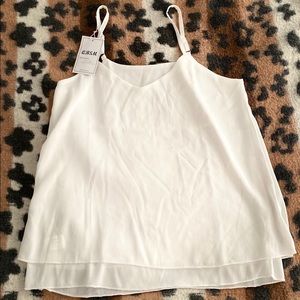 🛍White tan top size:M  for woman ⭐️new ⭐️